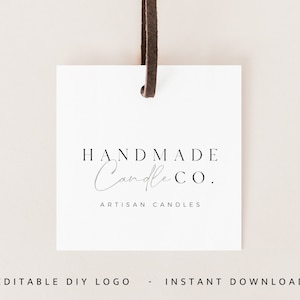 Premade Modern Logo Design, Signature Text Logo, Handwritten Logo, Watermark Logo, Minimalist Logo, DIY Custom Script Logo Canva - Casey