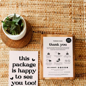 Retro Car Diffuser Care Card Canva Template, Editable Business Thank You, Printable Diffuser Instruction Card Package Insert Postcard - Jace