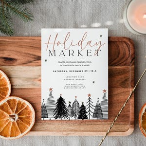 EDITABLE Christmas Pop-Up Event Flyer Canva Template, Holiday Market Flyer, Boutique Pop Up Flyer, Christmas Boutique Flyer, Christmas Popup