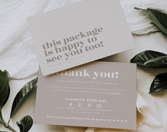 Thank You Card Business Small Business Thank You Card Etsy