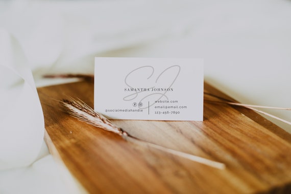 Business Card Template INSTANT DOWNLOAD Printable Business | Etsy