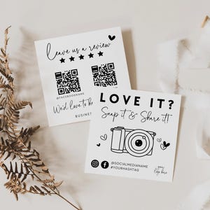 Snap and Share Card Template, Social Media Card Template, DIY Follow Us On Social Media, Like & Connect With Us Template, Canva - Rylee
