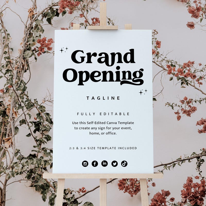 Grand Opening Sign - Etsy