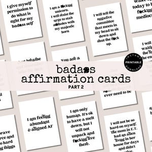 Tarjetas de afirmación rudas imprimibles Baraja de afirmaciones groseras Tarjetas imprimibles motivacionales Tal vez las malas palabras ayuden Tarjetas de aliento Parte 2