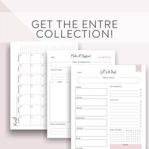 WEEKLY PLANNER Printable Weekly to Do List Day Planner for - Etsy