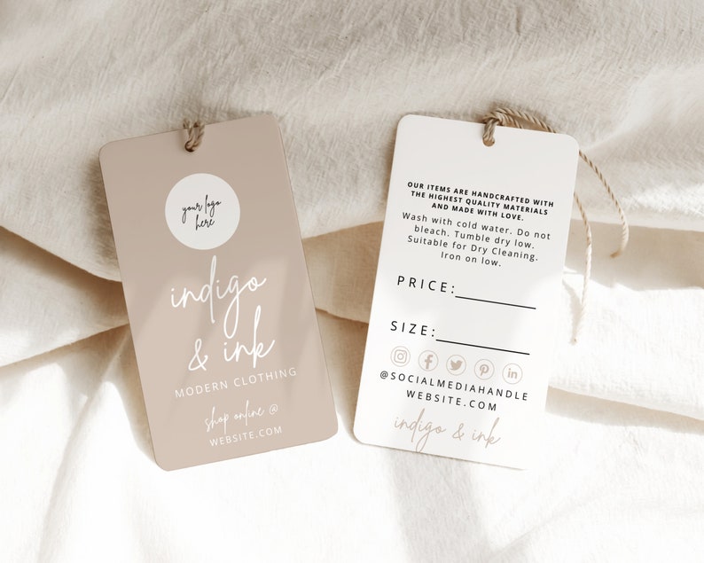 Editable Hanging Tags Template Printable Price Label - Etsy