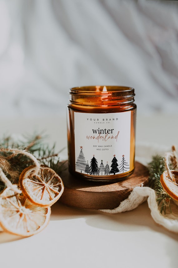 Free Printable Winter Candle Labels – Beauty and Blooms