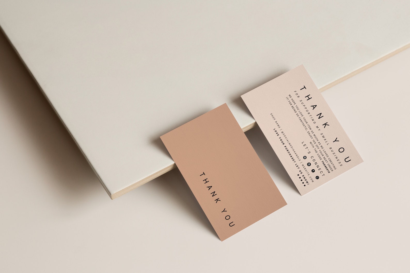 Printable Luxury Thank You Card Template Business Card Thanks - Etsy