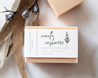 Printable Soap Label Download Custom Soap Label Template Body Product Label Template DIY Jar Wrap Whipped  Soap Label Design - SL16