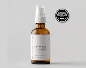Room Spray Label Template, Editable Product Label Template, 2x2 3x2 DIY Label for Body Products or Room Spray, Canva Label Template - Alina
