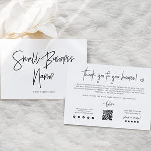 Editable Pet Business Thank You Card Canva Template, Printable Animal Business Postcard QR Code, Dog Walking Pet Sitting Pet Boarding - Dusk