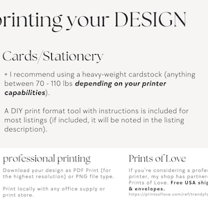a white poster with the words printing your design