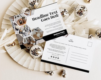 Wholesale Post Card Direct Mail Canva Template, Candle Soap Photo Mailer Card, Retro Marketing Flyer, Promotional Postcard Template - Dani