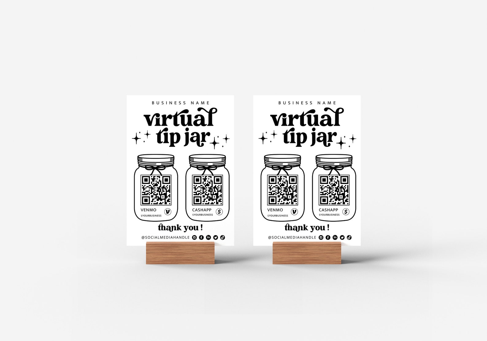 Printable Virtual Tip Jar Venmo Payment Sign QR Code Sign - Etsy