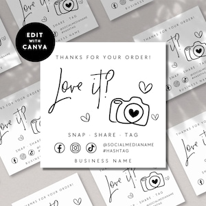 Snap and Share Card Template, Social Media Card Template, DIY Follow Us On Social Media, Like & Connect With Us Template, Canva - Dusk