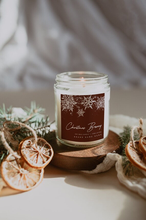 New Holiday Candle Scents & Label Designs - Avery