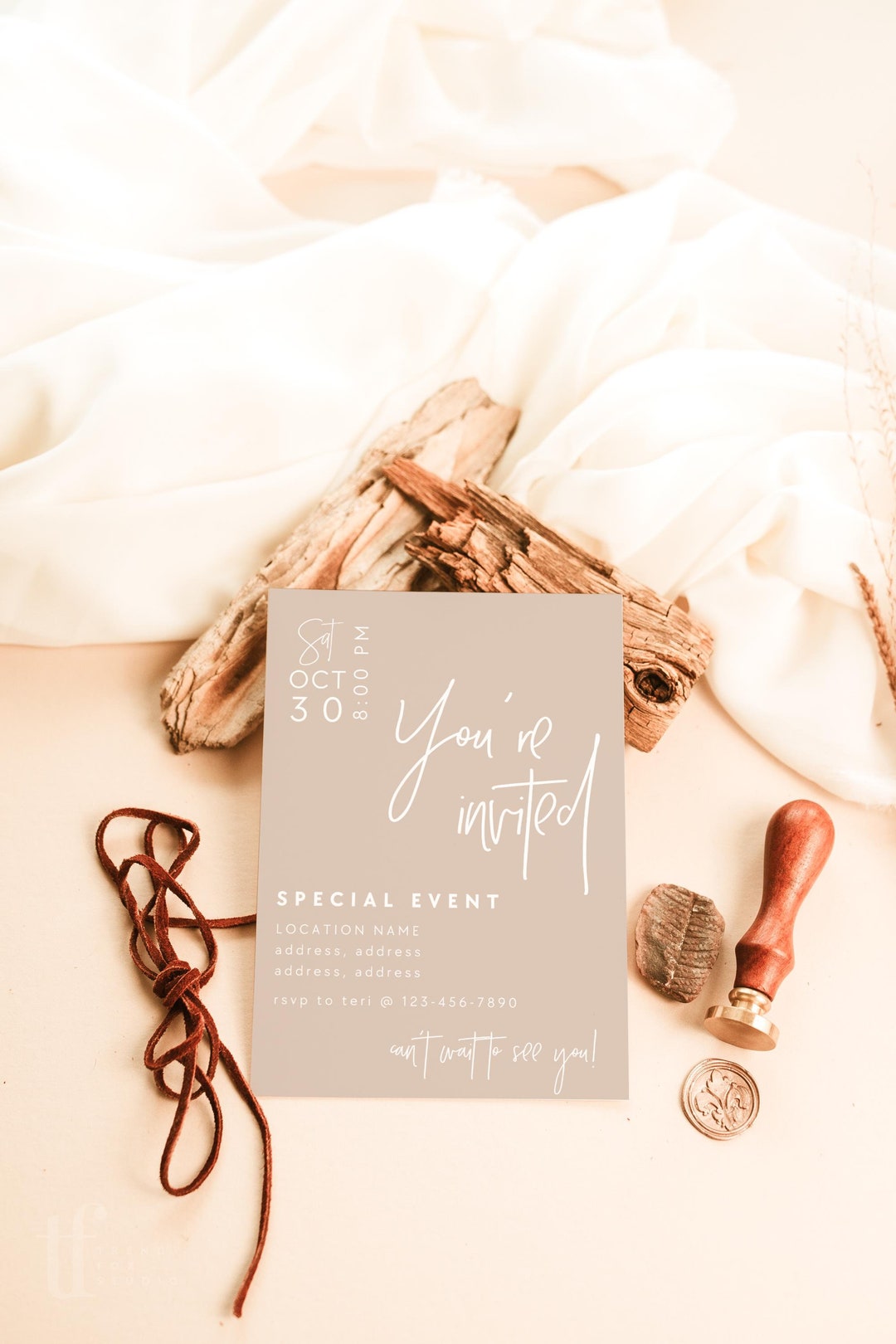 Modern Business Invitation Canva Template, Grand Opening Invitation ...