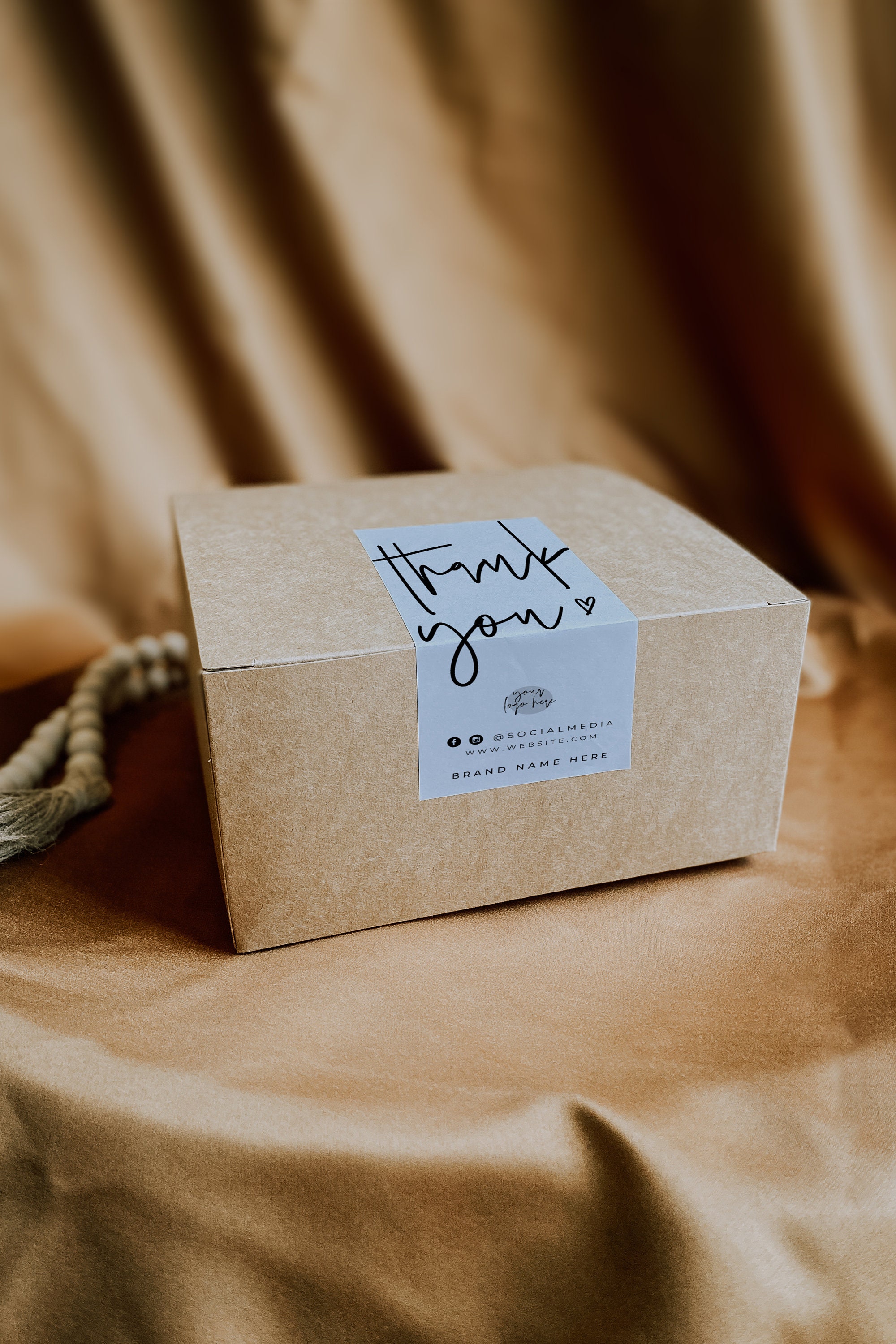 Box Label Template Editable Packaging Labels Order Packaging - Etsy UK