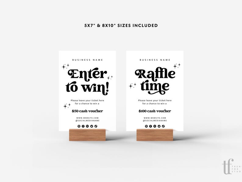Retro Raffle Sign Canva Template, Groovy Enter to Win Poster, Pop-up ...