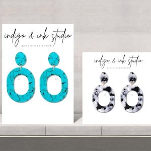 EDITIERBARE Schmuck Display Card Canva Template Ohrring Display Card Druckbare Schmuck Display Card Ohrring Kartenhalter Schmuck Verpackung - Mae