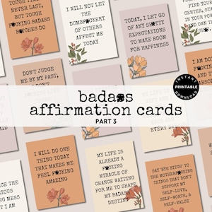 Tarjetas de afirmación rudas imprimibles Baraja de afirmaciones groseras Tarjetas imprimibles motivacionales Tal vez las malas palabras ayuden a alentar las tarjetas digitales