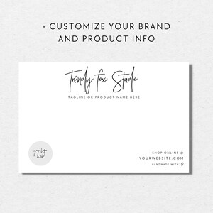Printable Headband Display Card Template, Editable Ear Warmer Display ...