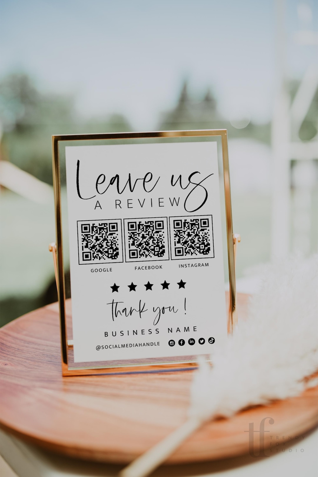 Ask for Review 3 QR Code Sign Template Canva, Google Review Sign ...