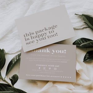 Dankeskarte Geschäft, Dankeskartenvorlage für kleine Unternehmen, bearbeitbare Dankeskarte, DIY Geschäft Dankeskarte, Canva-Elina