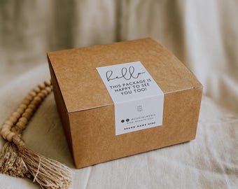 Mall för förpackningsetiketter, redigerbara förpackningsetiketter, klistermärken för beställningsförpackningar, fraktetikett, specialanpassad märkningsförpackning, förpackningsförseglingsetikett Stella