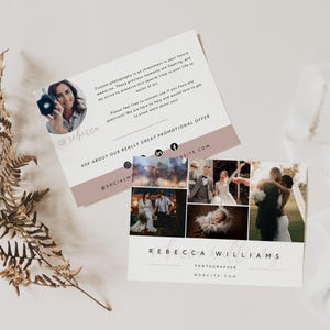 Promo Photo Post Card Template, Canva Marketing Flyer, Package Insert Card Template, Photo Referral Card, Customer Thank You Canva - Vera