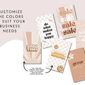 Groovy Retro Instagram Story Templates Canva, IG Stories, Instagram Branding, Social Media Templates, Editable Story Templates - Pixie image 5
