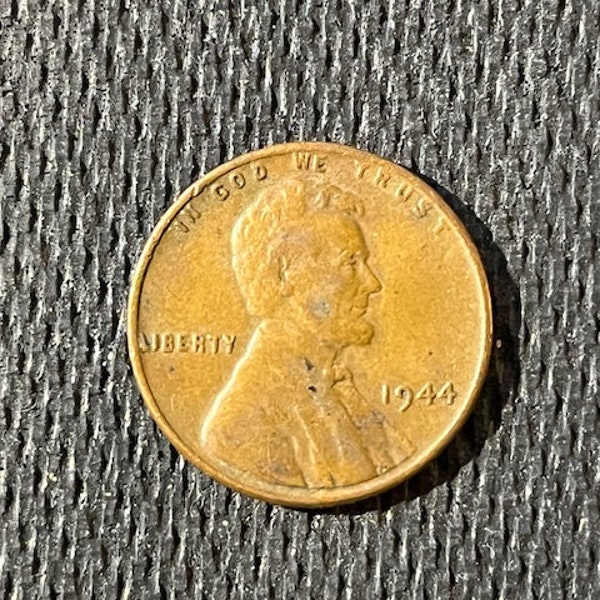 1944 RB US 1c Lincoln wheat penny VFC MS65 no mint mark