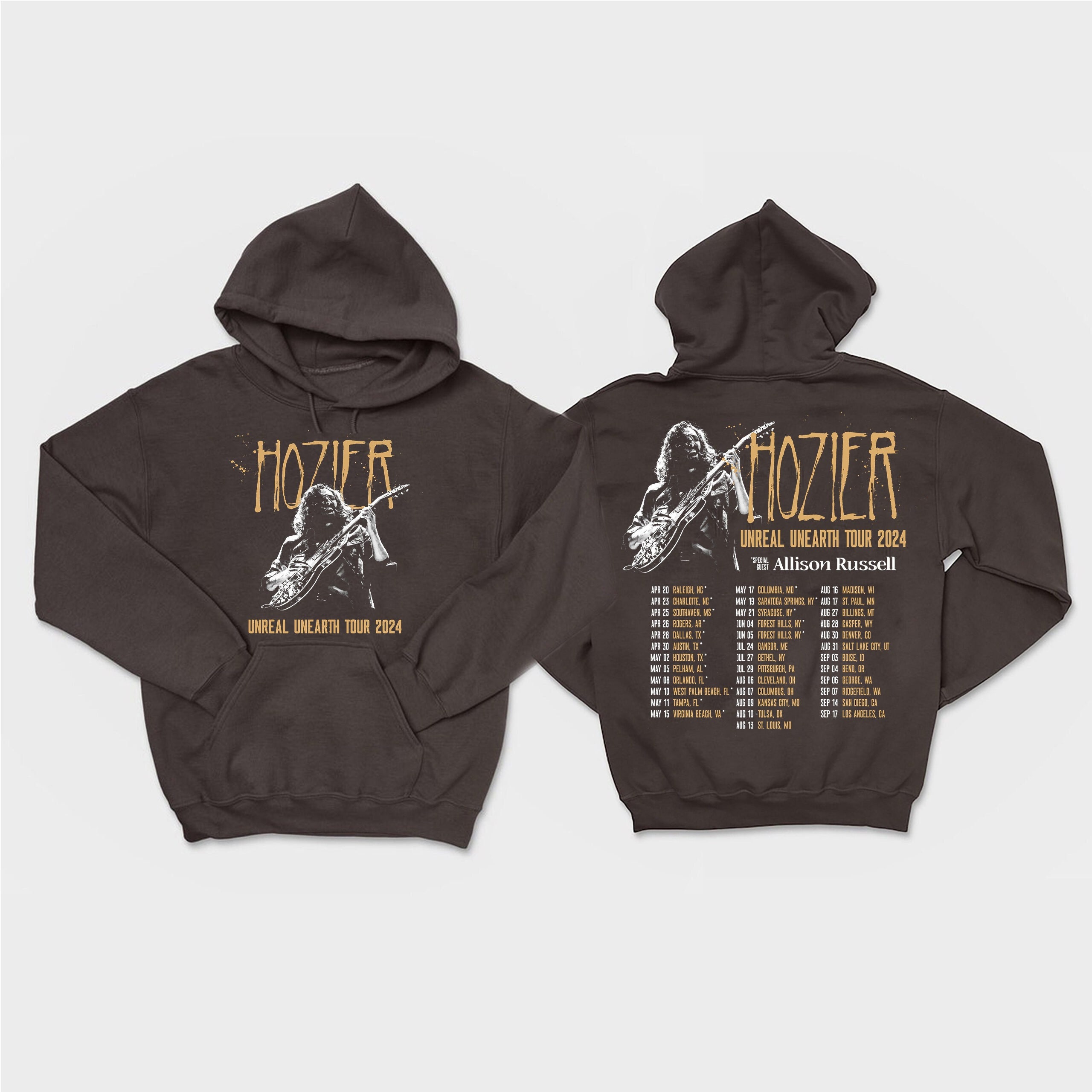 Hozier Tour 2024 Shirt, Hozier Unreal Unearth Tour 2024 SweatShirt