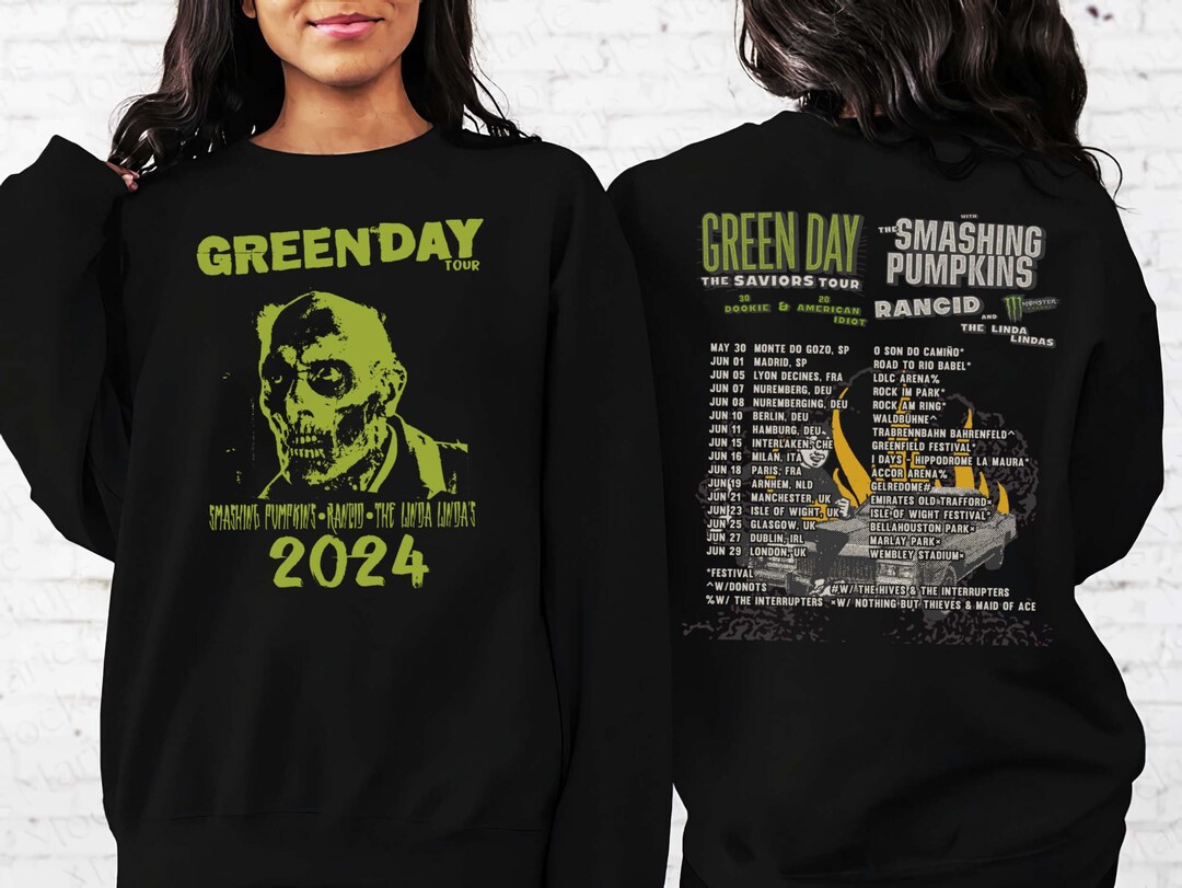 Green Day the Saviors 2024 Tour Tshirt Green Day Band Etsy Australia
