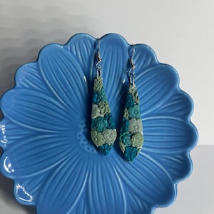 Flower Polymer Clay Earrings | One of a kind Etsy Exclusive