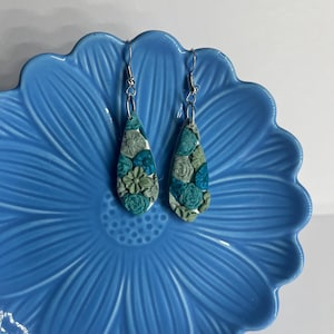 Flower Polymer Clay Earrings | One of a kind Etsy Exclusive 1