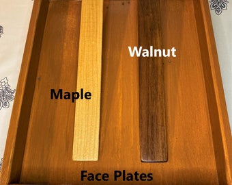 Customizable Magnetic Face Plates / Countertop Tray Custom Magnetic Face Plate / Custom Wood Placard