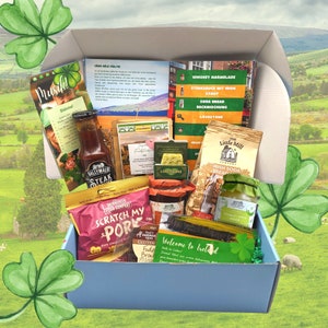 Irlandbox Éire Kochbox Hygge Gourmetbox Personalisierte Geschenkbox Weihnachtsgeschenkbox für Kochliebhaber, Familien & Irland-Fans Bild 1