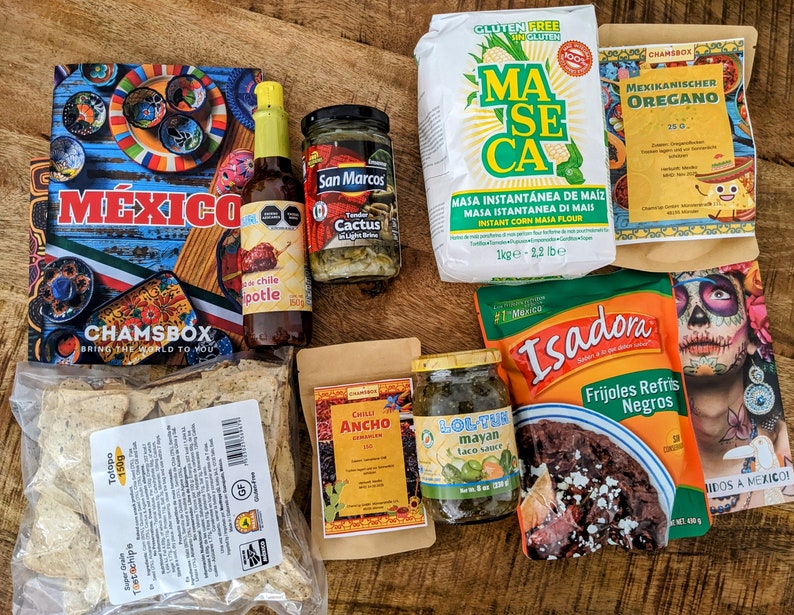 Mexikobox Kochbox Gourmetbox Personalisierte Geschenkbox Día de los Muertos kreatives Geschenk für Kochliebhaber und Reisefans Bild 2