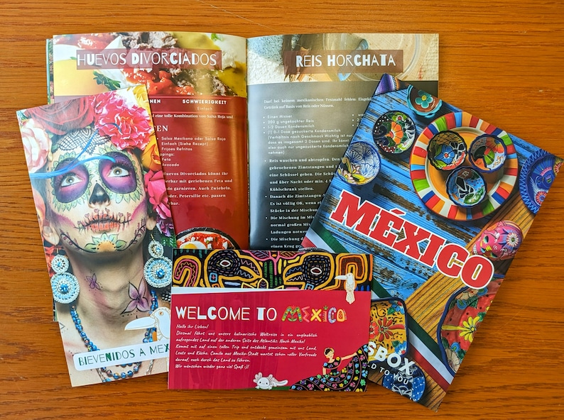 Mexikobox Kochbox Gourmetbox Personalisierte Geschenkbox Día de los Muertos kreatives Geschenk für Kochliebhaber und Reisefans Bild 4