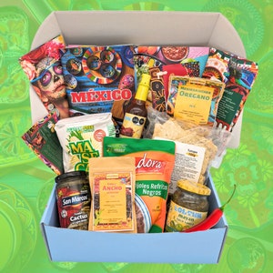 Mexikobox Kochbox - Gourmetbox - Personalisierte Geschenkbox - Día de los Muertos - kreatives Geschenk für Kochliebhaber und Reisefans