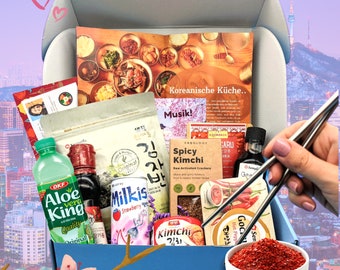 Koreabox Maewoyo I Seoul Kochbox - Geschenk Box Korea - Personalisierte Geschenkbox - Seoul Weihnachtsgeschenk - kreatives Geschenk