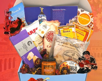 Spanien Box El Festin I Koch Box Spanien, Geschenk Box Spanien,  Gourmet Box Spanien, kreatives Geschenk, spanisches Weihnachtsgeschenk