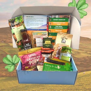Irlandbox Éire - Kochbox - Herbst Geschenk - Personalisierte Geschenkbox - Weihnachtsgeschenkbox für Kochliebhaber, Familien & Irland-Fans!
