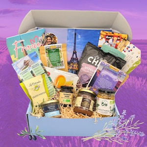 Frankreichbox La France - Kochbox - Gourmetbox - Personalisierte Geschenkbox - Weihnachtsgeschenkbox für Kochliebhaber, Familien & Reisefans