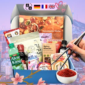 Koreabox Maewoyo I En allemand et anglais ! I Séoul Cooking Box - Coffret Cadeau Corée - Coffret Cadeau Personnalisé - Cadeau Créatif