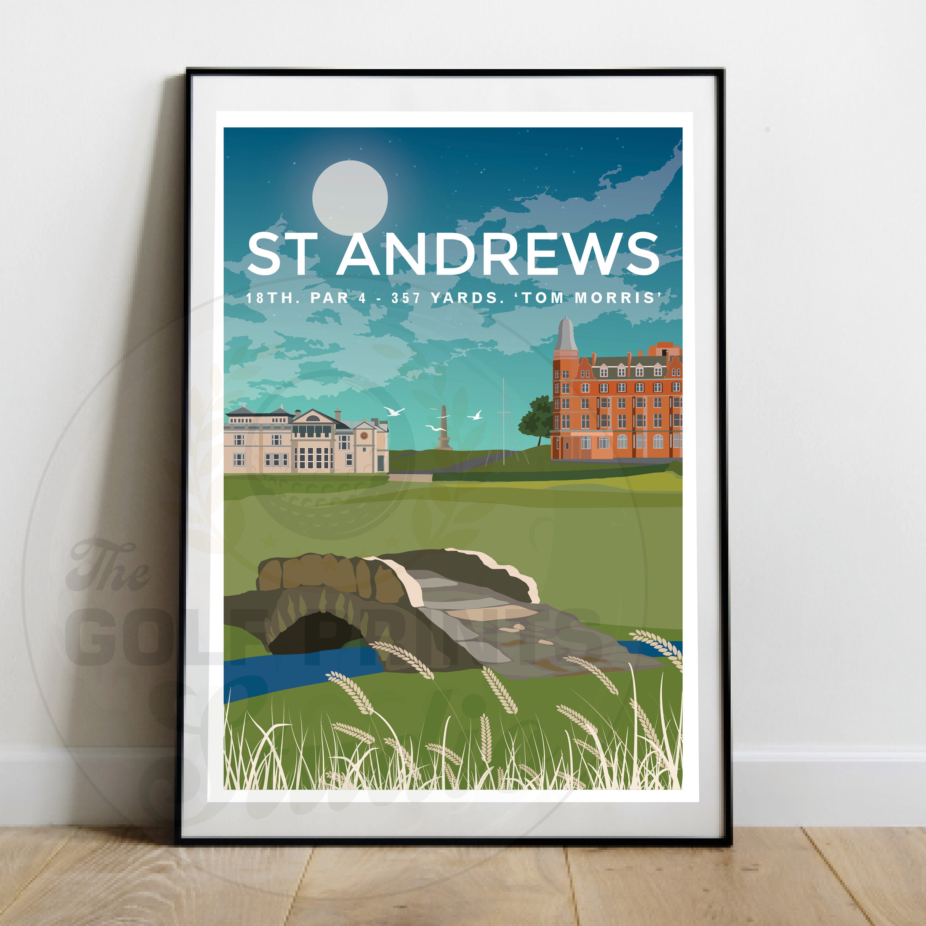 St Andrews Old Course Golf Club Swilcan Bridge 18th Hole - Etsy 日本