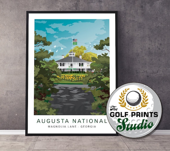 ゴルフコース アートプリント A2版 2枚セット