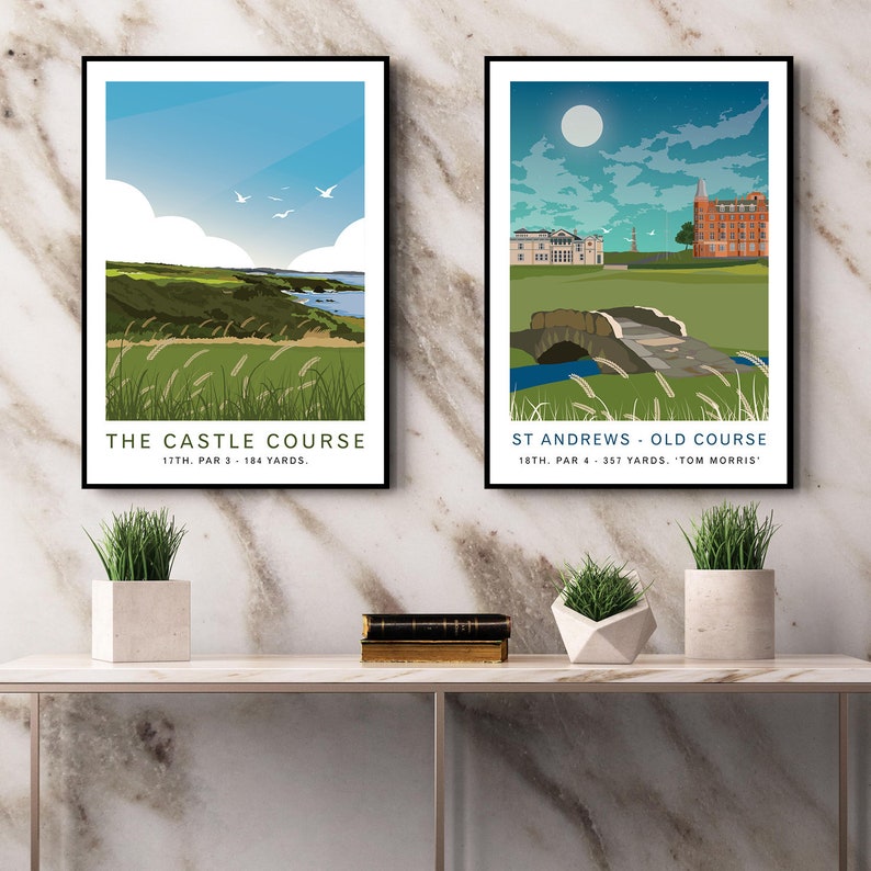 St Andrews Old Course Print: Swilcan Bridge, Scotland Golf Art - Etsy