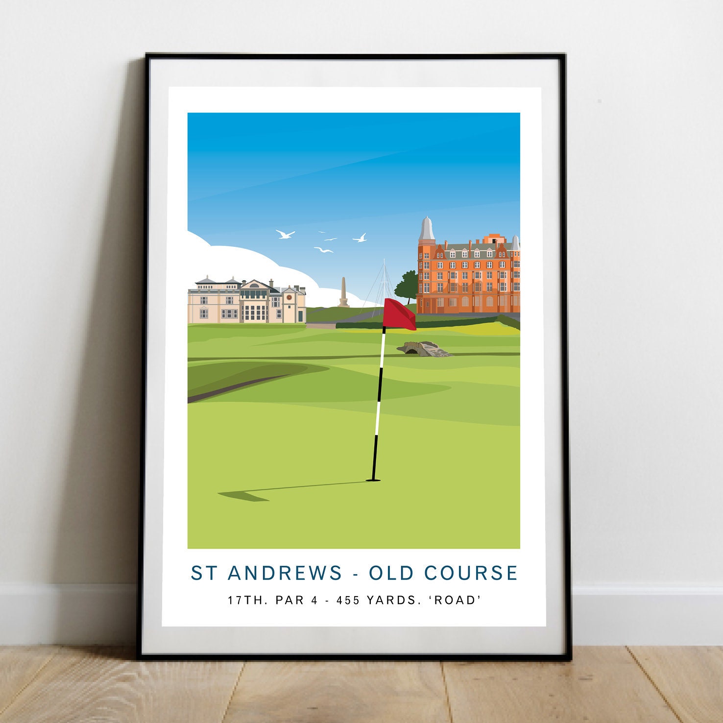 St Andrews Old Course Golf Club 17th Hole Golfer Gift Travel Etsy UK